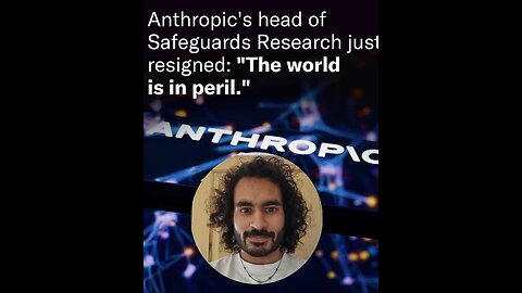Breaking Top AI Researcher Anthropic resigns warns World is in Peril Claude AI is not safe
