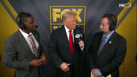 Trump Does Play by Play During Commanders, Lions Game