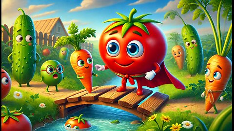 Tommy the Brave Tomato | Fun Tomato Story for Kids | Moral Story"