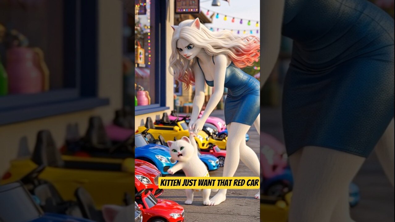 It's all about getting the red toy car..!