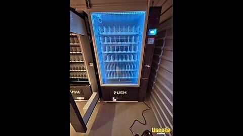 (2) Duravend 5C Glass Front Snack and Drink Combo Vending Machines For Sale in Texas!