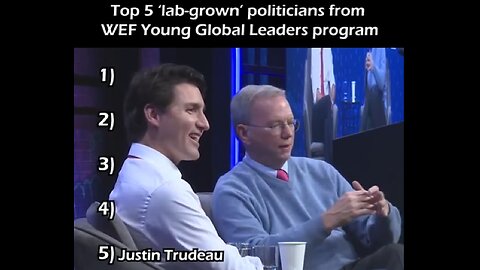 Top-5 "Lab grown" Politicians from the WEF YOUNG GLOBAL LEADERS program