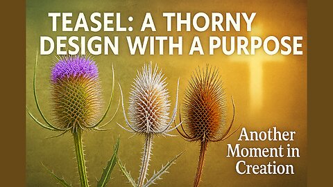 Teasel -A Thorny Design with a Purpose! We call it a weed… but God gave it a purpose.