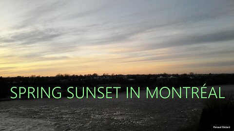SPRING SUNSET IN MONTREAL