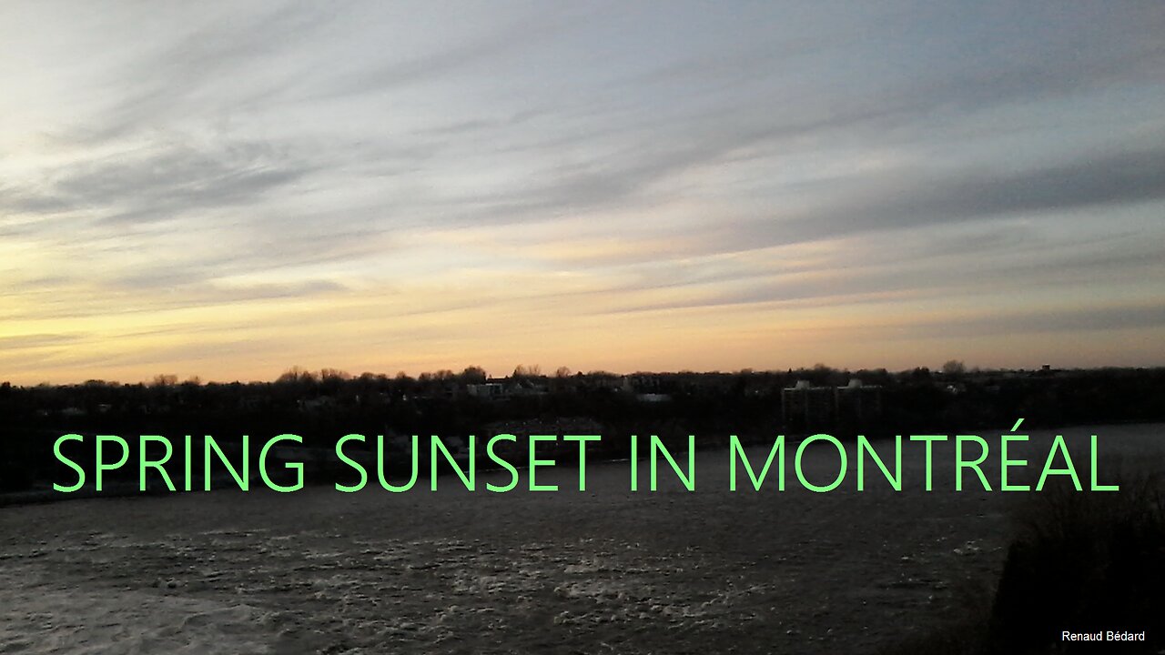 SPRING SUNSET IN MONTREAL