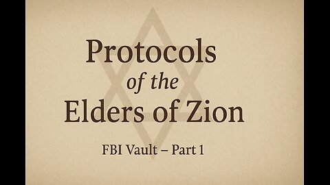 Protocols of Learned Elders of Zion