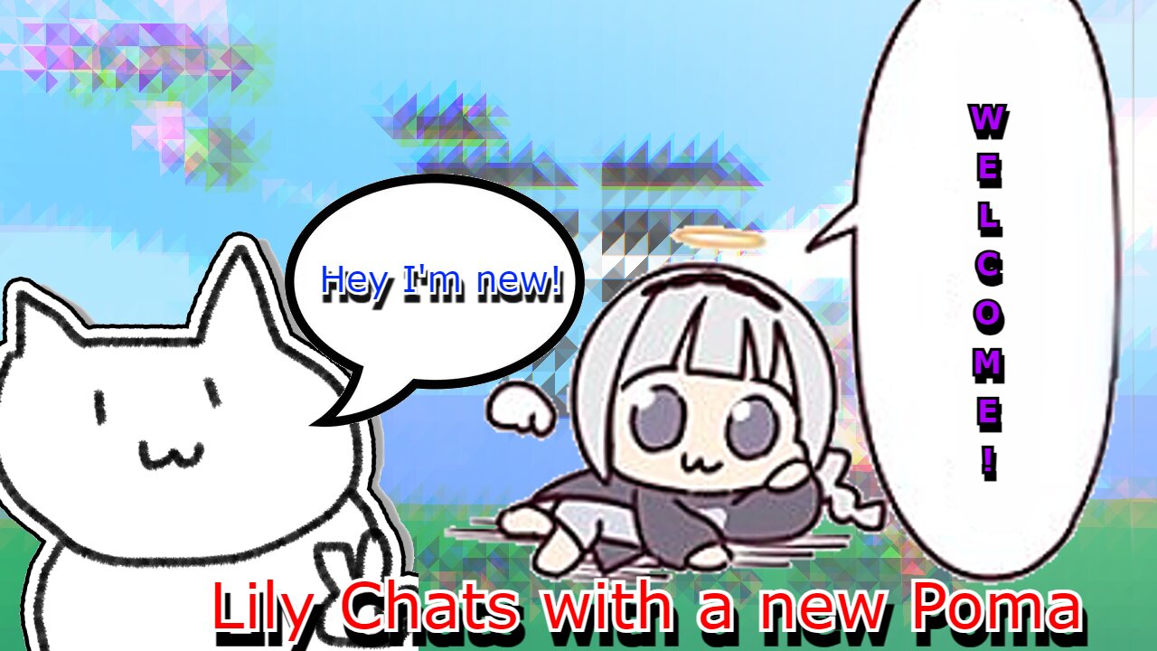 vtuber shirayuri lily chats with a new Poma