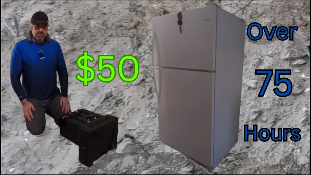 $50 UPS runs refrigerator for over 75 Hours