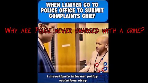 WHY are Police never charged with a Crime???
