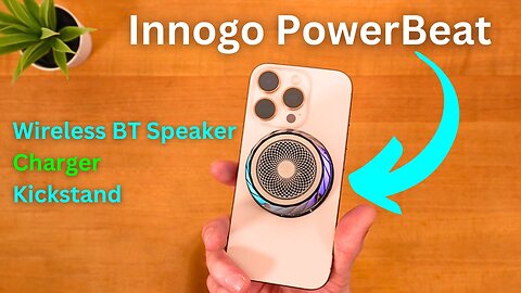 INNOGO PowerBeat REVIEW! 3-in-1 Wireless Magnetic Speaker, Charger, AND Stand [MagSafe]