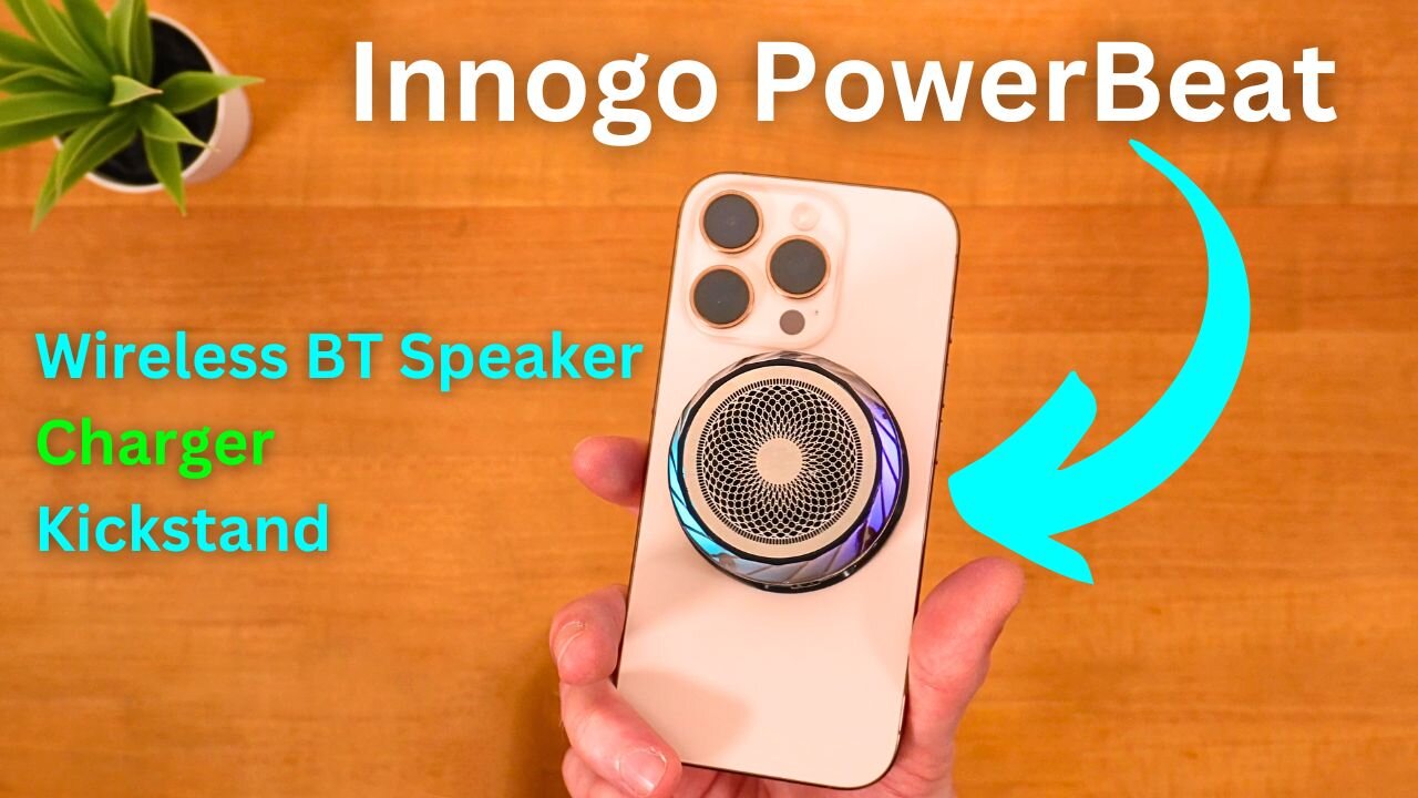 INNOGO PowerBeat REVIEW! 3-in-1 Wireless Magnetic Speaker, Charger, AND Stand [MagSafe]