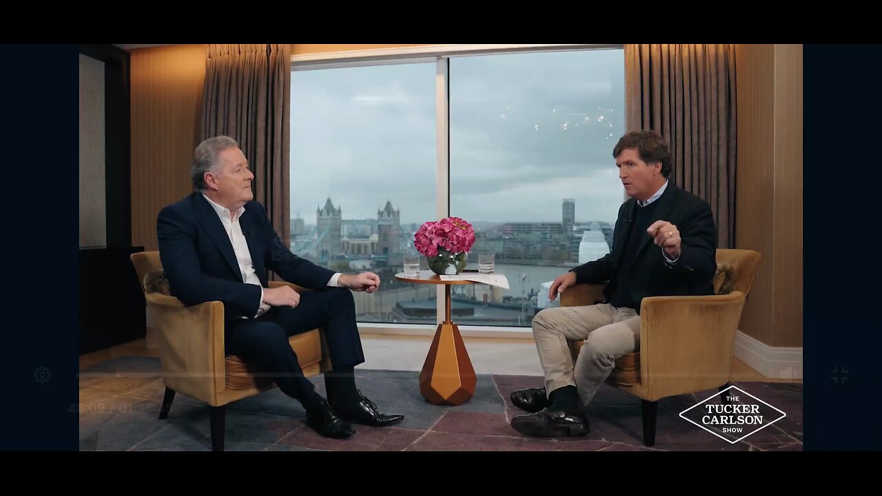 Tucker and Pierce interview. Just say Faggot Pierce 🤣🤣