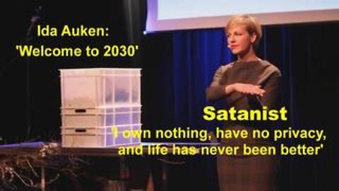 WEF - Ida Auken: "Welcome to 2030. I own nothing, have no privacy, and life has never been better."
