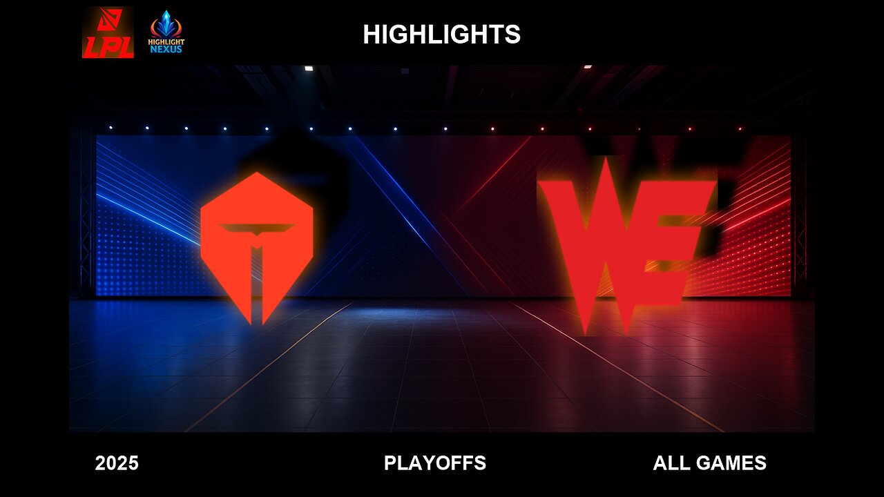TES vs WE ALL GAMES Highlights - LPL Playoffs 2025 - Top Esports vs Team WE
