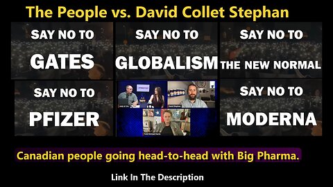 Canadian people going head-to-head with Big Pharma - The People vs. David Collet Stephan