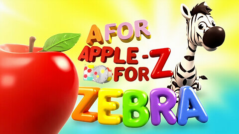 A to Z Learning | A for Apple 🍎 & Z for Zebra 🦓 | Alphabet Phonics for Kids