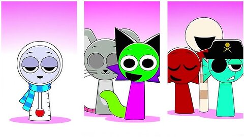 Sprunki OC Mroona and Wyrum Retake and Mili and GF Retake Phase 2 VS Phase 3 VS Phase 4 #squidgame