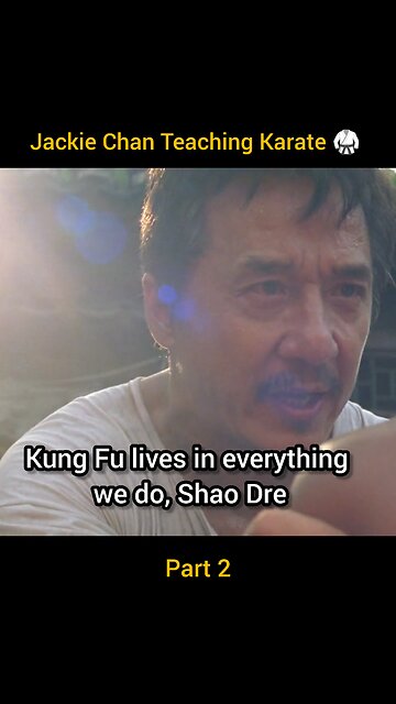 Iconic training scene from a classic martial arts movie – true discipline and focus!