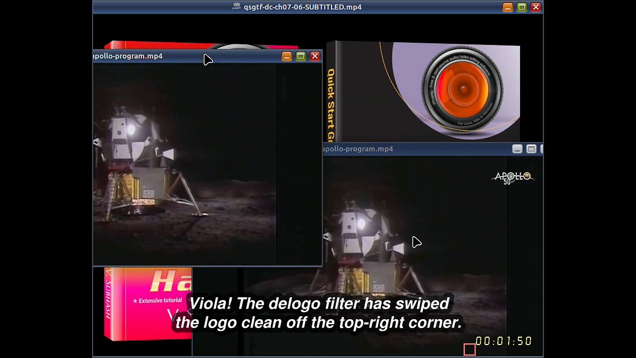 Chapter 7 of book ‘Quick Start Guide to FFmpeg’ — Remove station/channel logo from video