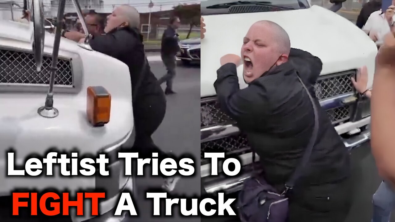 Protester MELTS DOWN Over ICE Bus