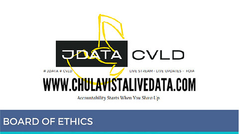 Chula Vista Live Data - Board Of Ethics - .25 - JDATA