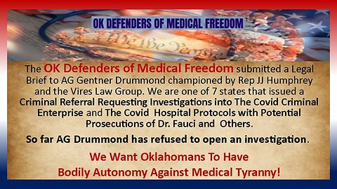 Our Covid Brief - Personally Delivered To The Oklahoma Attorney General