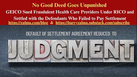 No Good Deed Goes Unpunished