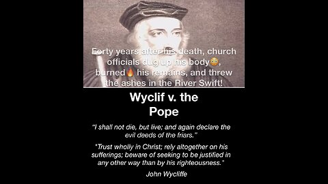 Wyclif v. the Pope