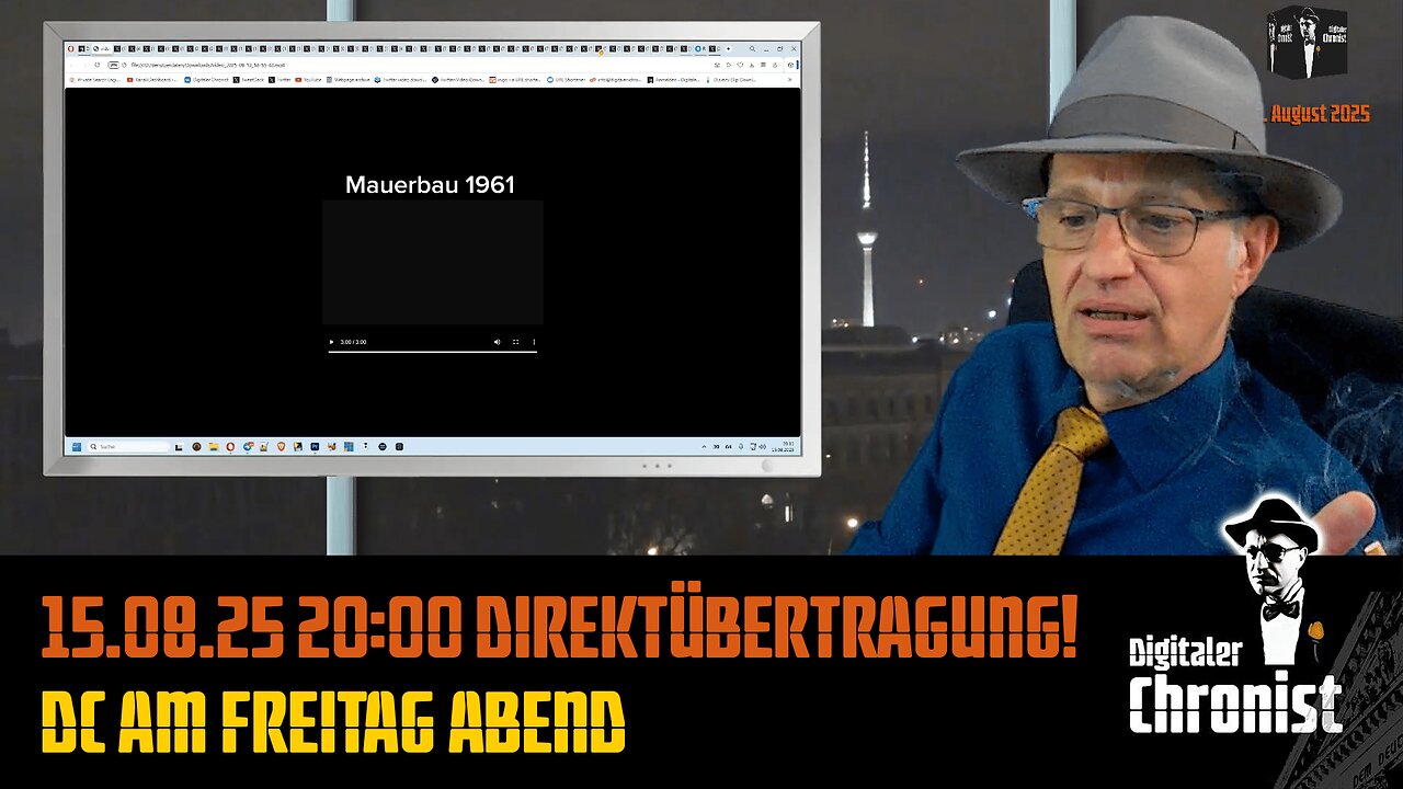 15.08.25 20:00 Direktübertragung! DC am Freitag Abend