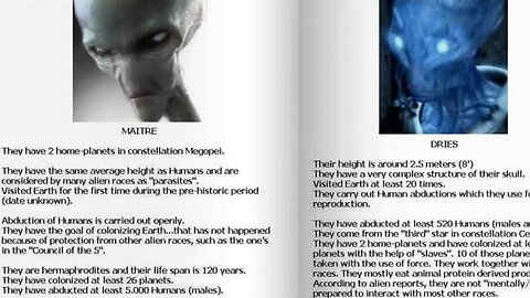 👽🛸OVERVIEW OF THOSE ALIENS WE KNOW OF👽👾 ALIEN RACE DESCRIPTION 👾🛸