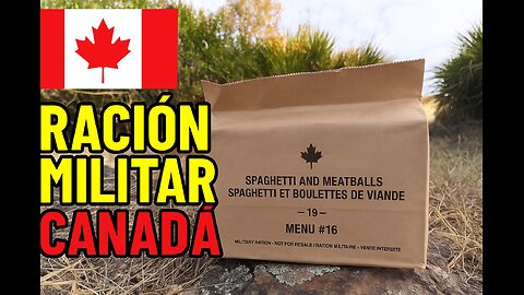 RACION MILITAR CANADIENSE MENU 16