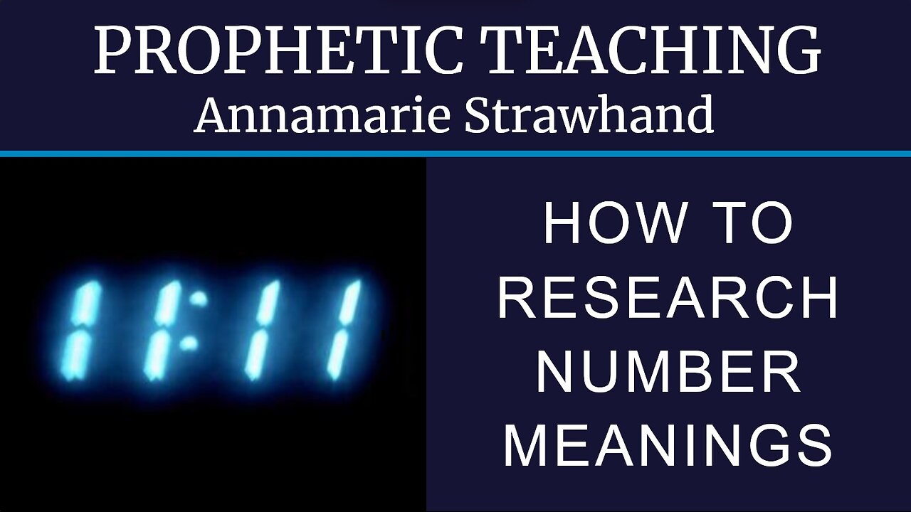 PROPHETIC TEACHING: How To Research Number Meanings and What They Mean Prophetically