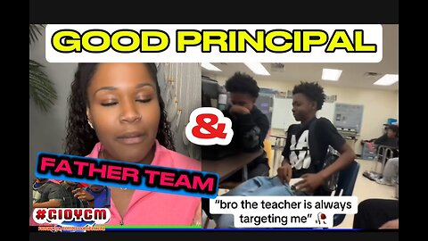 A kid apparently was telling his father the teacher's always targeting him so while?