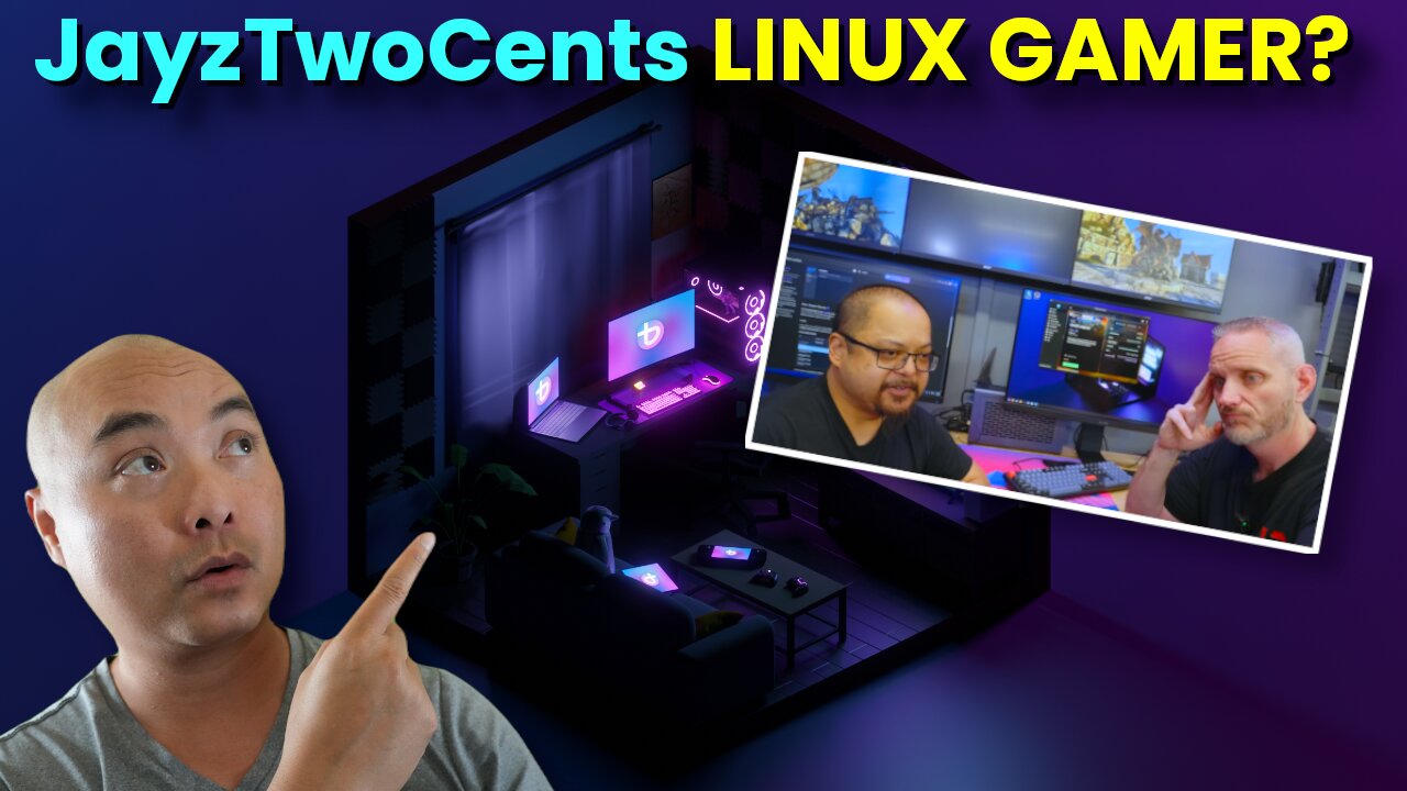 JayzTwoCents FINALLY a Linux Gamer?!🤯