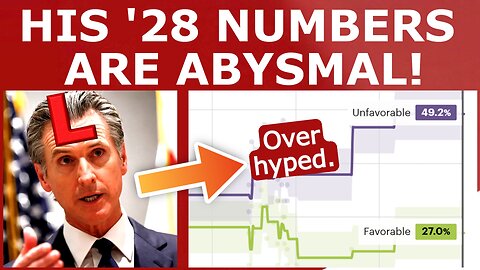 We Have Newsom's Poll Numbers. He's COOKED! 