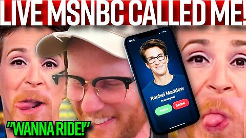 MSNBC MELTDOWN! Maddow Grows a GOATEE, Calls Me LIVE, & Takes Me on Her Harley