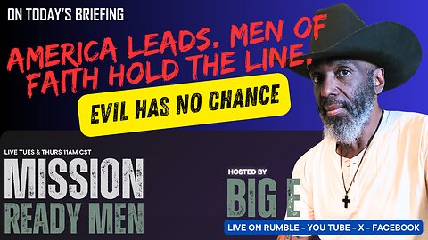 America Leads. Men of Faith Hold the Line. Evil Has No Chance