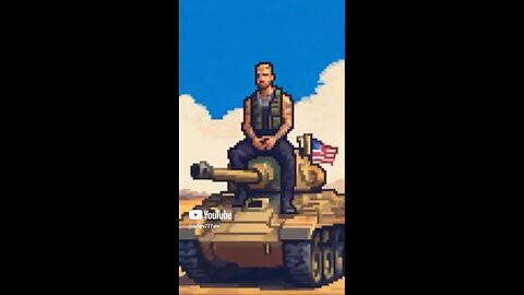 American flag arcade style