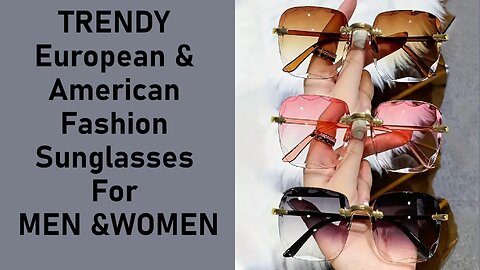 review about this 3pcs Stylish Rimless Square Fashion Glasses for Men & Women