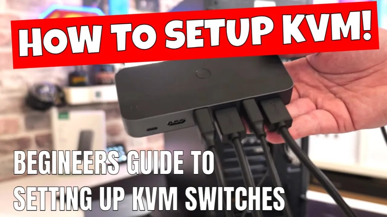 How To Setup And Use A KVM For Beginners - UGREEN CM664 KVM Switch