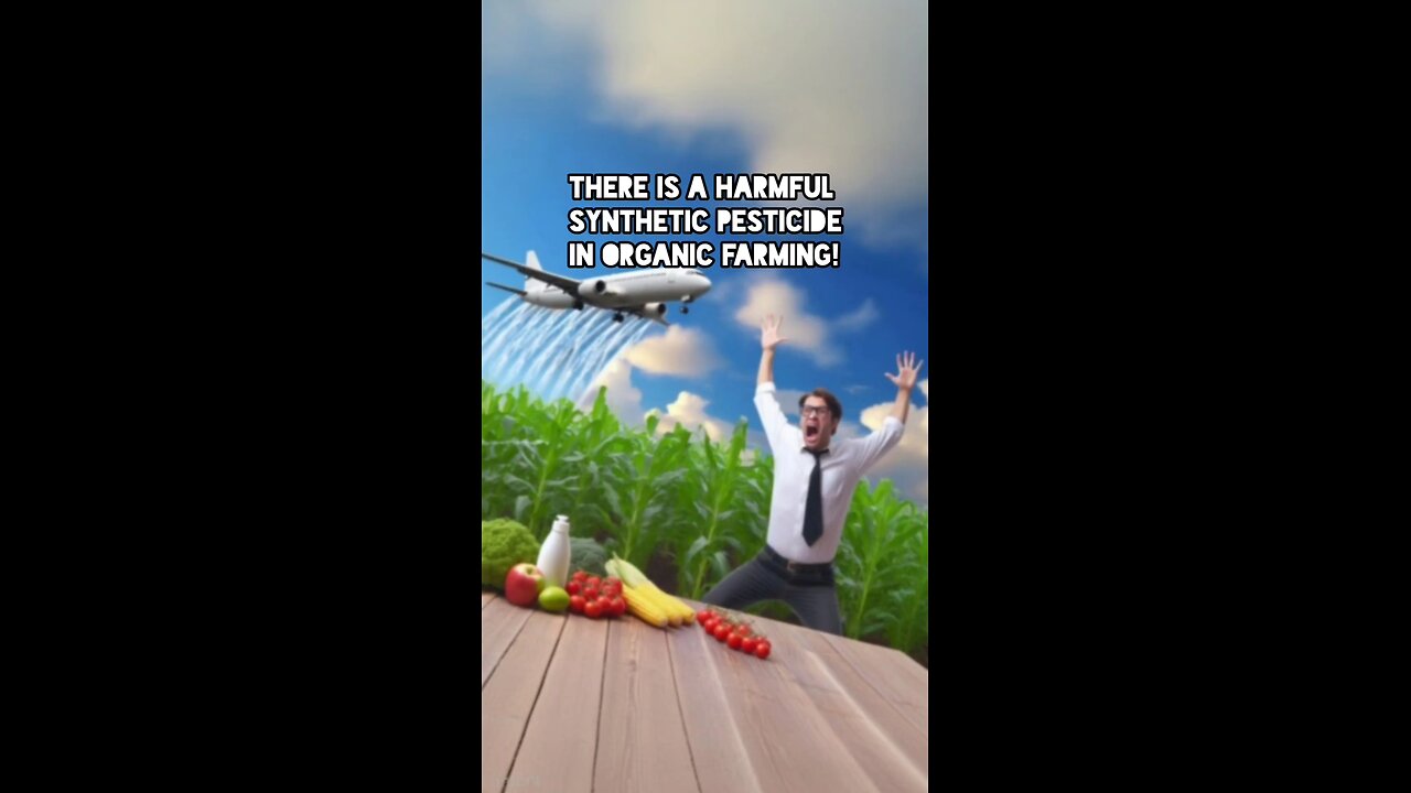 There's a synthetic pesticide in organic farming.