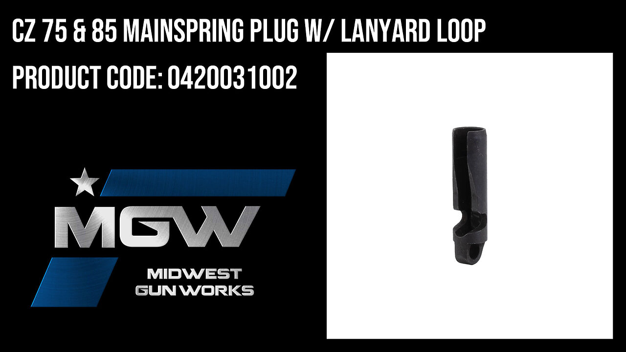 CZ 75 & 85 Mainspring Plug w/ Lanyard Loop - 0420031002