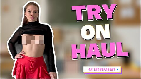 No bra try on haul video 