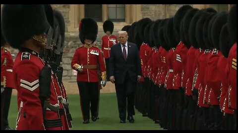 President Trump and the First Lady Participate in a Windsor Castle Arrival Ceremony