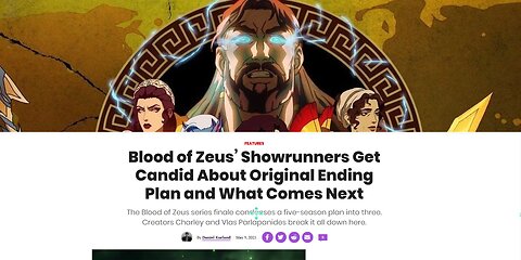 Original Plans for 5-Season Blood of Zeus Sound AWESOME!