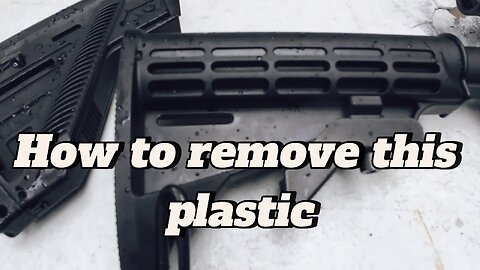 How to remove this plastic