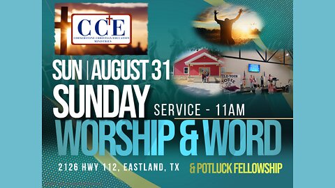 ✝️Live 11:00am Sunday Service 8/31/25