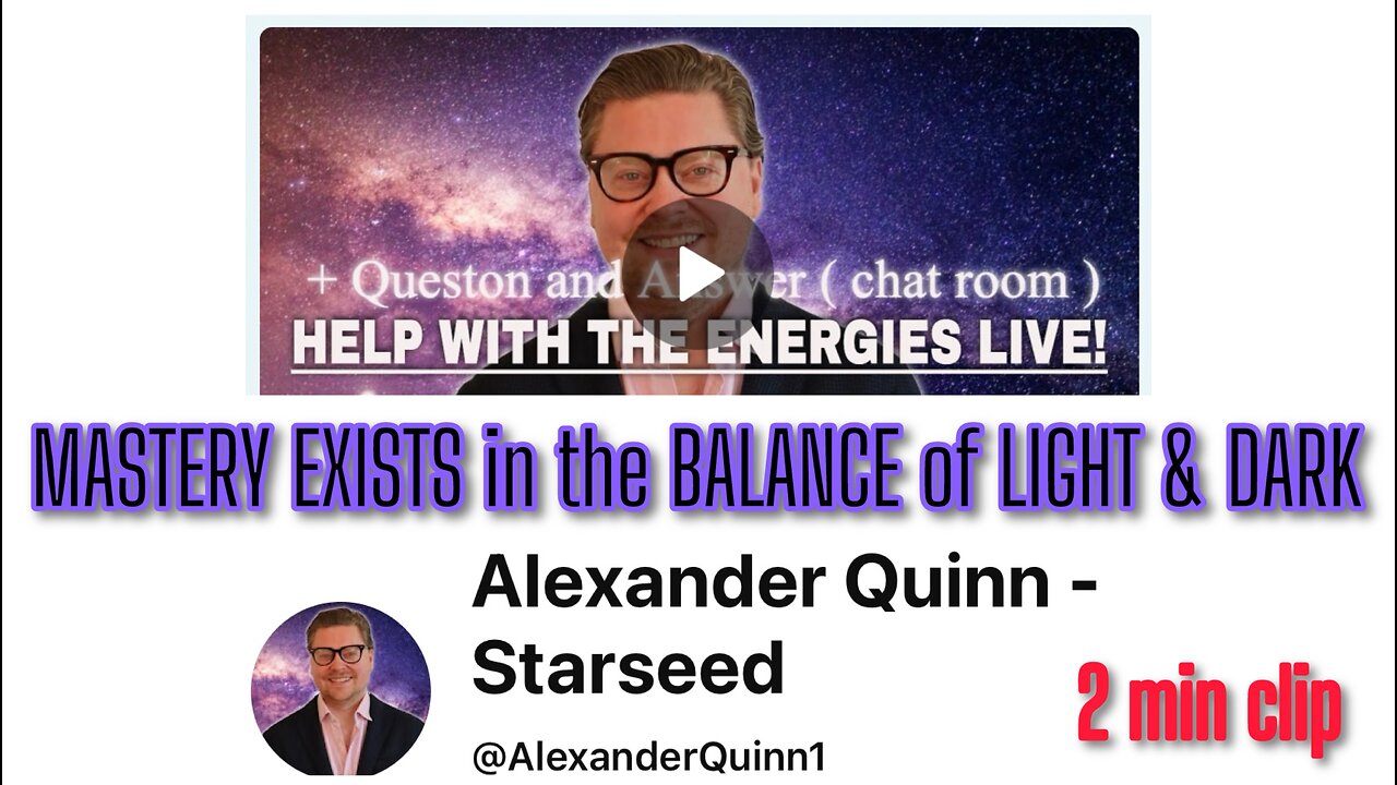MASTERY EXISTS in the BALANCE of LIGHT & DARK
