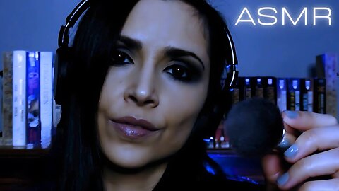 ASMR Brushing Your Face (whispers, mouth sounds, sleep meditation)