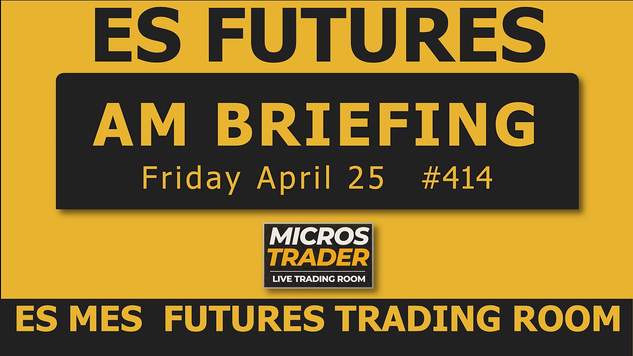 Fri ES MES Technical Analysis, Tips, Key Levels, Trading Room, & Scalping System 04/25/2025